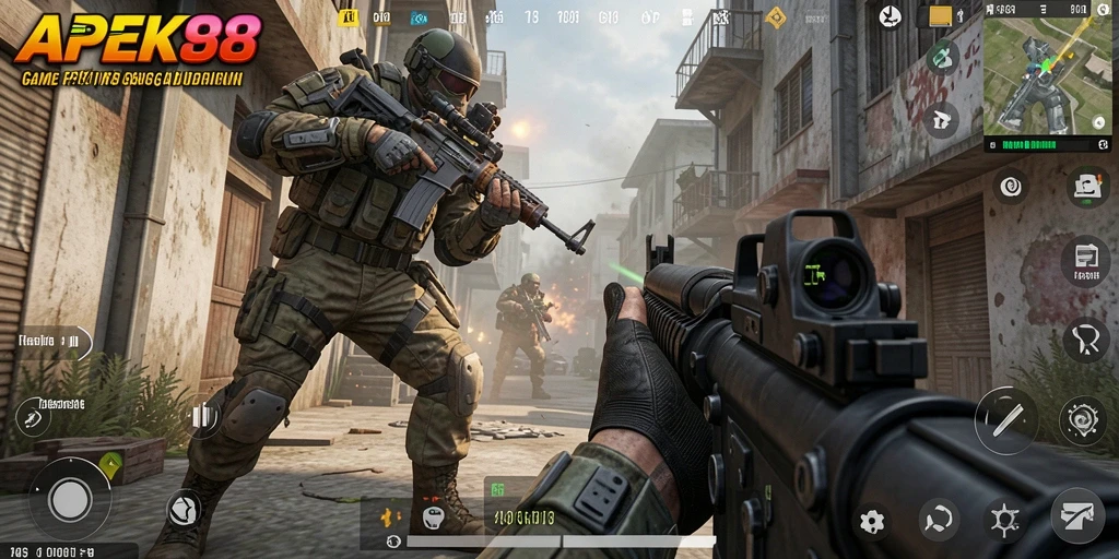 Tampilan gameplay APEK88 yang menegangkan dan seru.