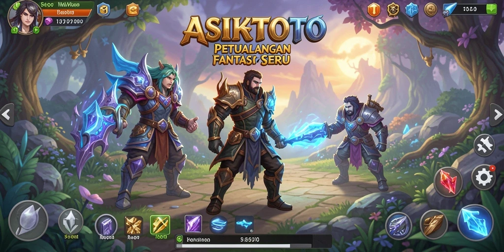 Tampilan gameplay yang mendebarkan dari ASIKTOTO.