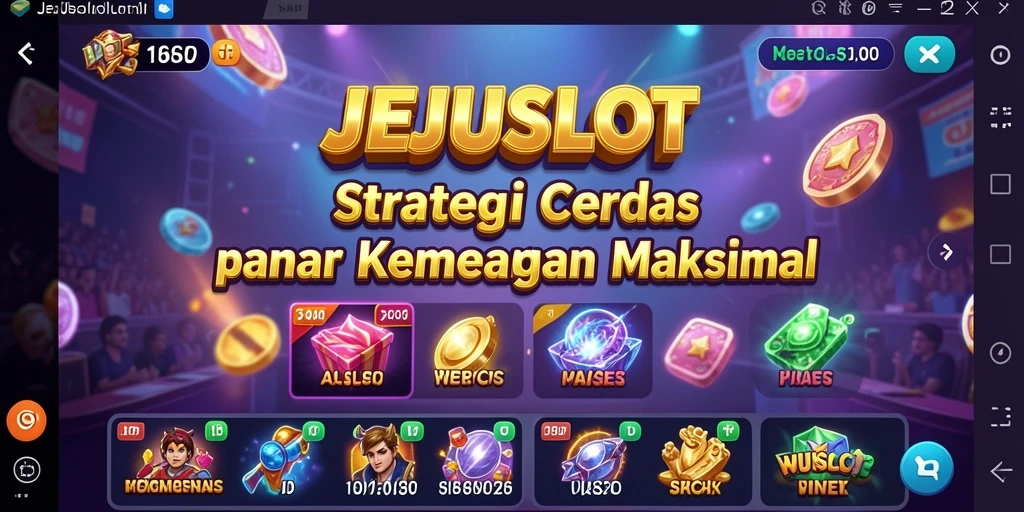 Tampilan gameplay strategi seru di JEJUSLOT