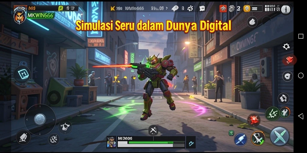 Tangkapan layar gameplay MKWIN666 yang menarik dan menantang.