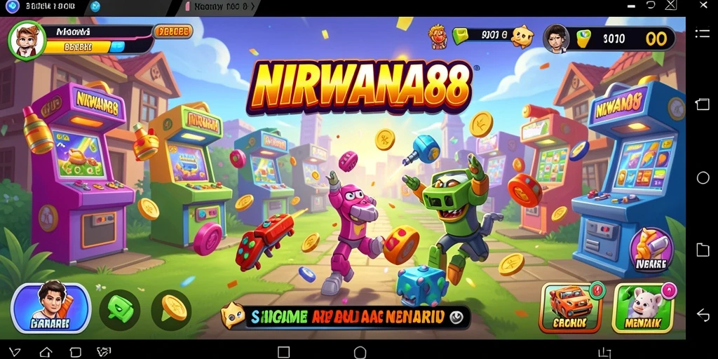 Tampilan gameplay NIRWANA88 yang seru dan penuh warna.