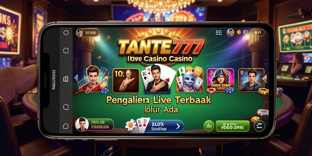 Gameplay menarik TANTE777 dengan dealer profesional dan interaksi langsung.